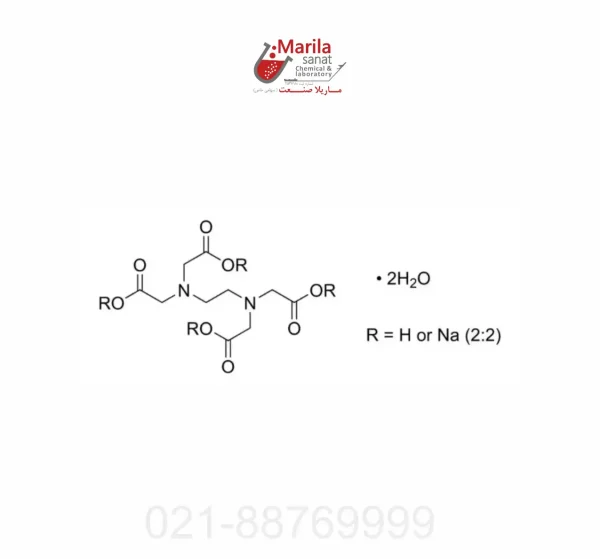 EDTA، نمک دی سدیم، دی هیدرات، درجه بیولوژی مولکولی، 100 گرم، شرکت میلیپور